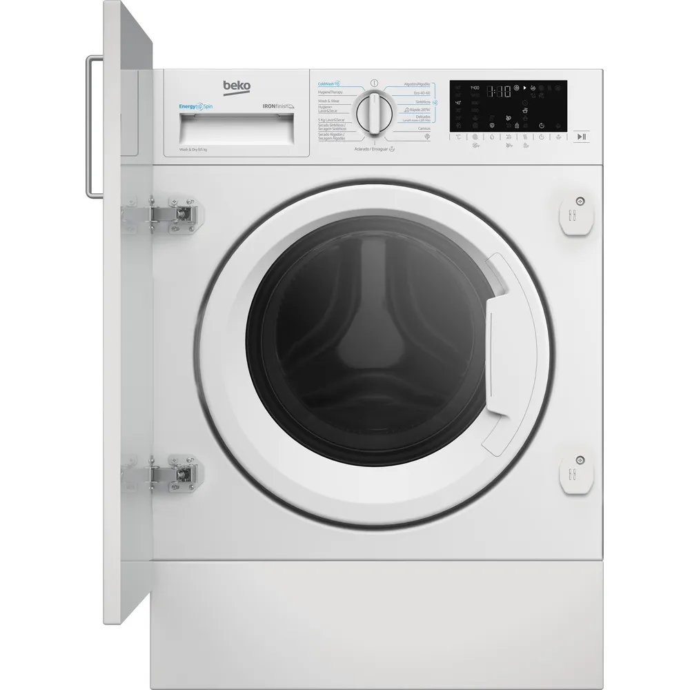 Máquina de Lavar e Secar Roupa Encastre BEKO B5DBT48437WB (8/5 kg - 1400 rpm - Branco)