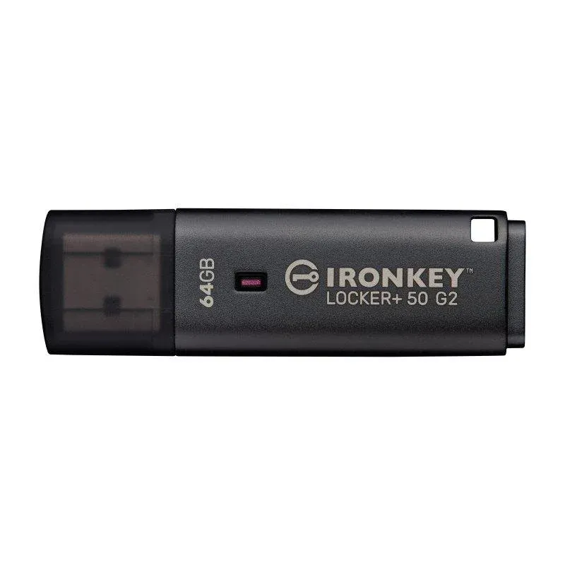 Pen Drive Kingston IronKey Locker Plus 50 G2 64GB FIPS 197 AES-256