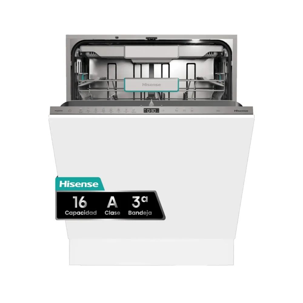 Máquina de Lavar Louça de Encastre Hisense HV673A65 16 Conjuntos Branca