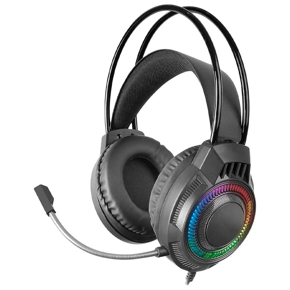 Headset Mars Gaming MH124 FRGB Preto