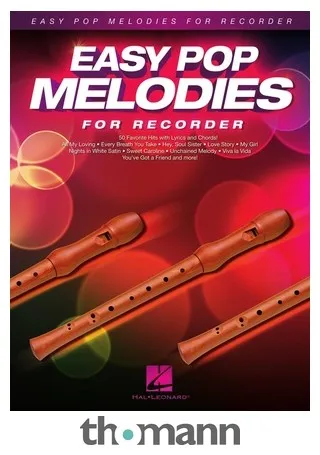 Hal Leonard Easy Pop Melodies Recorder