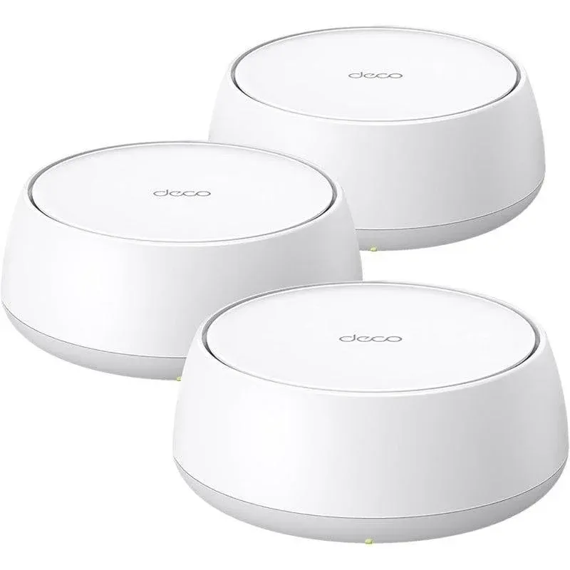 WiFi Mesh TP-Link Deco BE25 3 Nós 4324 Mbps 6600 pés² com portas 2.5G
