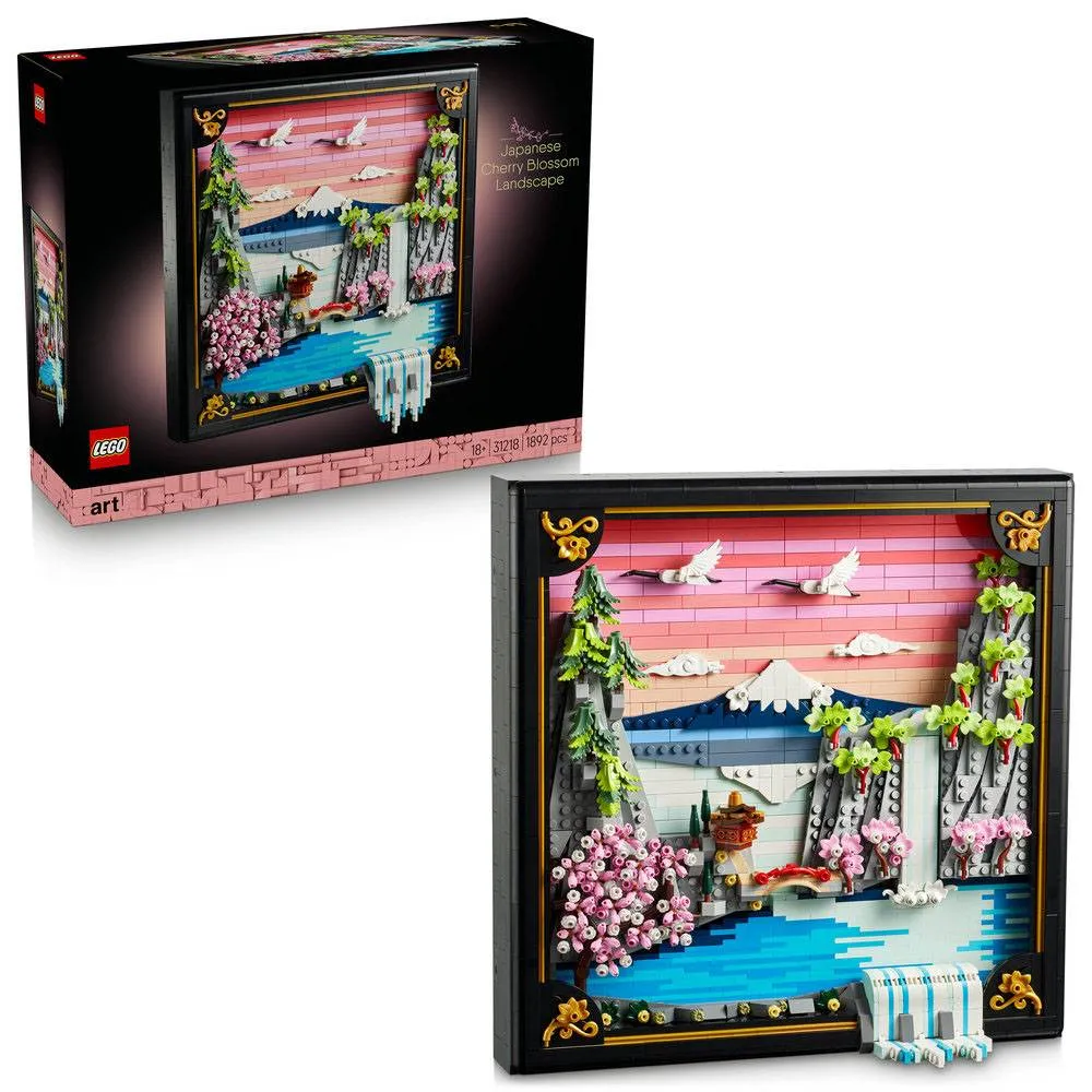 LEGO Art: Paisagem com Cerejeiras | Idades 18+ | 1892 Peças | Item 31218