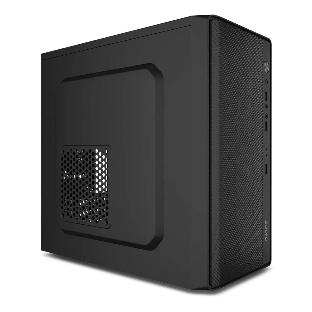 Caixa Micro-ATX Zolyd Node Preta c/ Fonte de Alimentação 500W 80+ Bronze