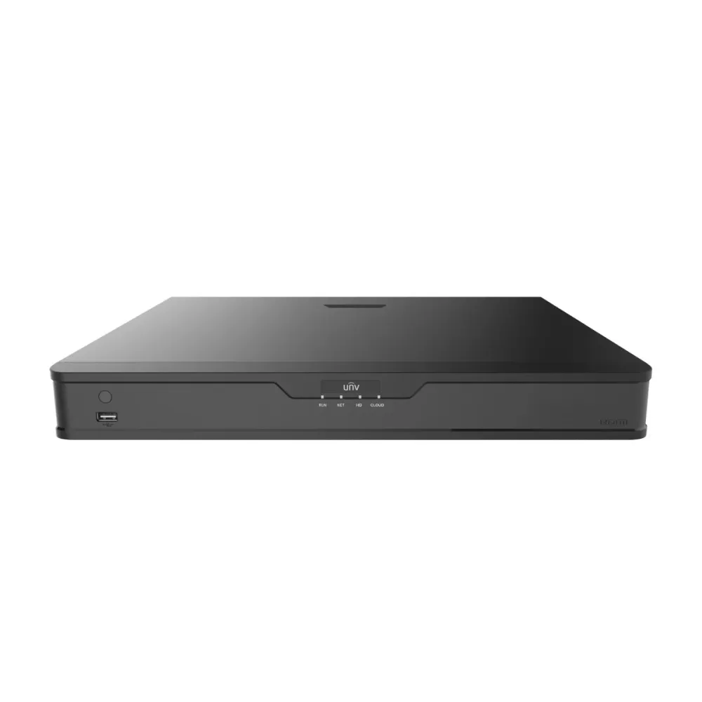 Gravador DVR Uniview Easy 8 Canais HDTVI/HDCVI/AHD/CVBS + 8 extra IP Preto