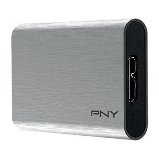 Disco SSD Externo PNY Elite 480GB USB 3.1 Prateado