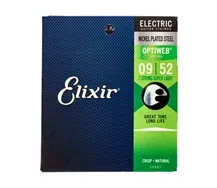 Jogo cordas guitarra elétrica Elixir Optiweb 19007 Super Light 7 cordas 009-052
