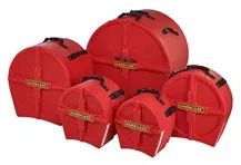 Conjunto de Estojos para Bateria Hardcase HPFUSION2 Vermelho