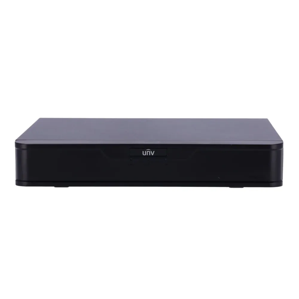 Gravador NVR Uniview 4 Canais 4K PoE Preto - UV-NVR301-04B-P4-IQ