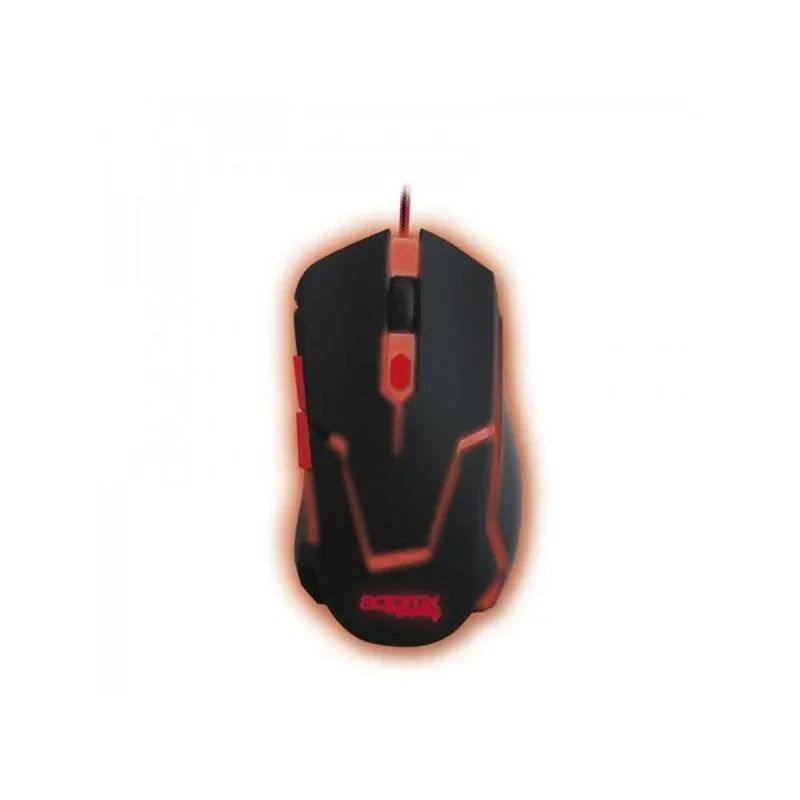 Rato APPROX appTWISTER2 USB Tipo-A 2400 DPI Preto Iluminação Vermelha