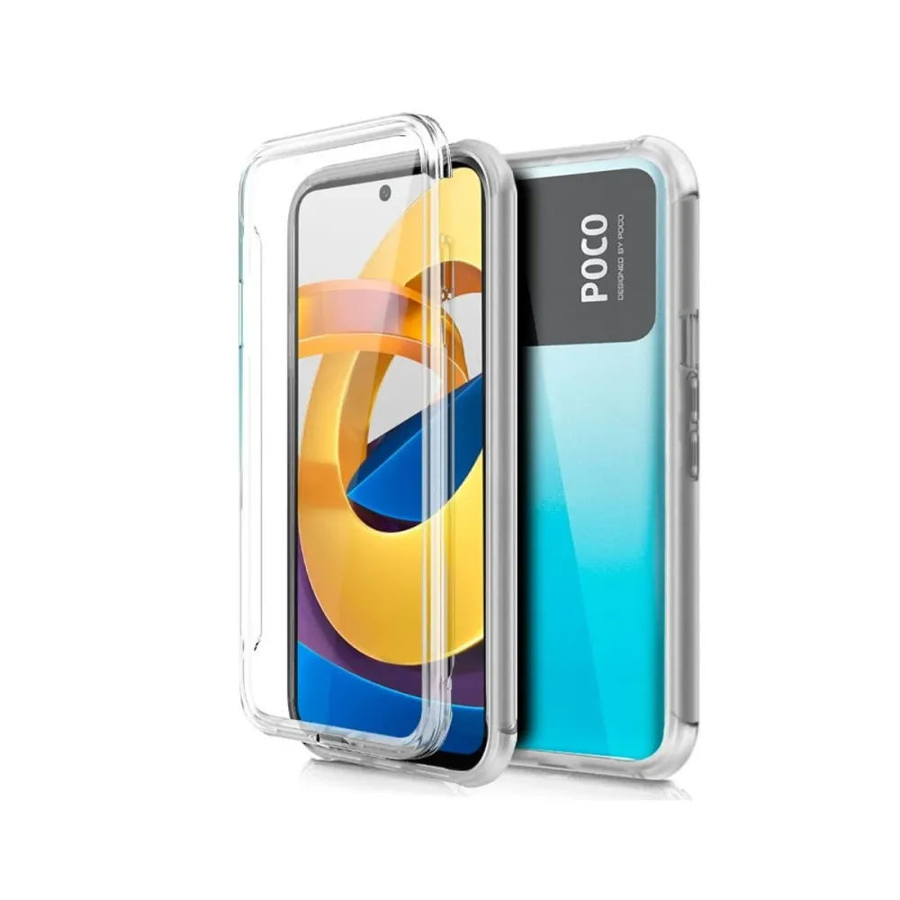 Capa Silicone Frente e Verso Xiaomi Poco M4 Pro 5G Transparente