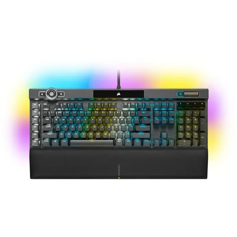 Teclado Corsair K100 RGB mecânico Cherry MX Speed QWERTZ alemão RGB