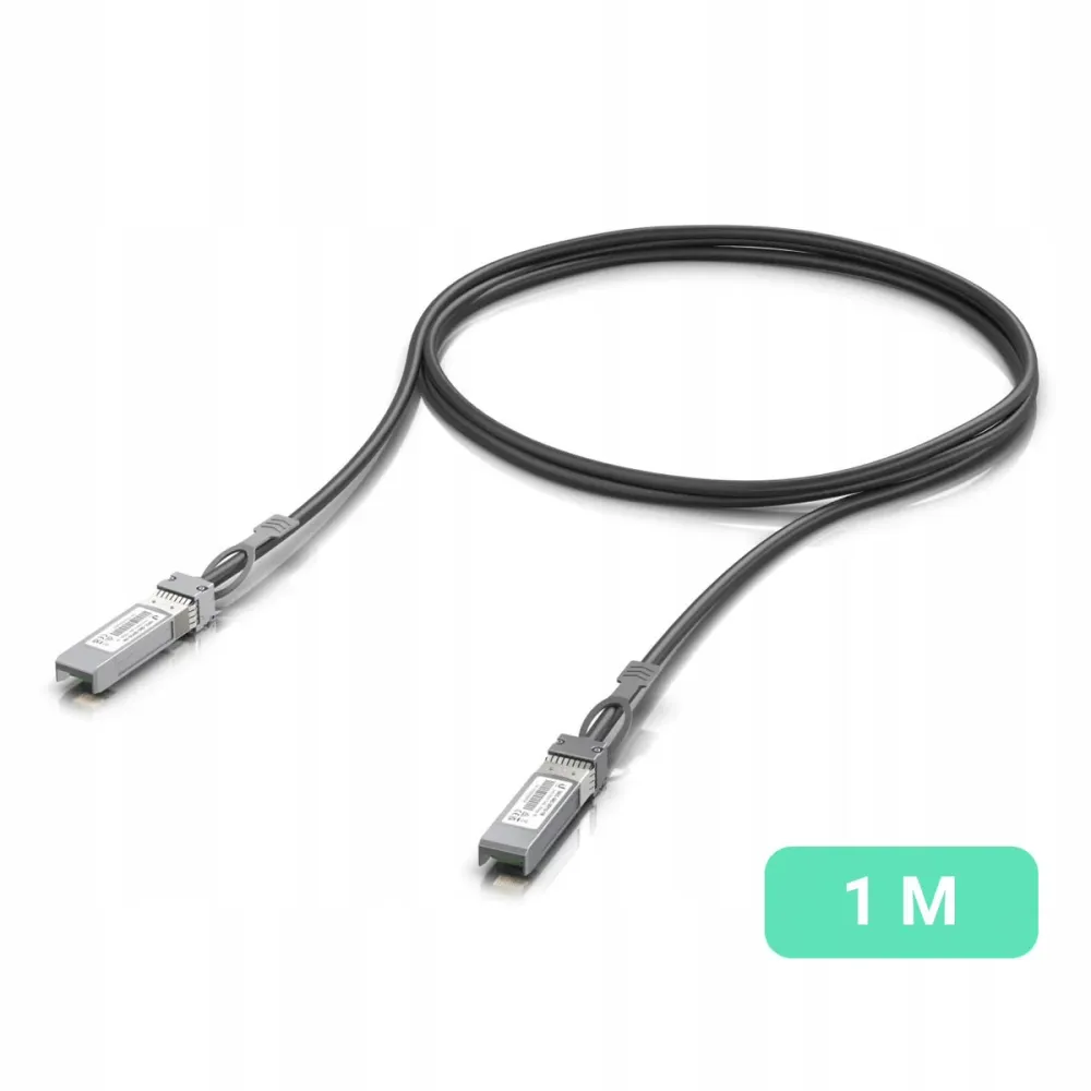 Cabo Fibra Ótica Ubiquiti SFP+ 1m Preto