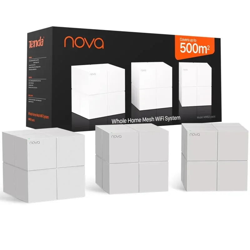 Tenda Nova MW6 Pack de 3 Routers Wireless Dual Band Gigabit