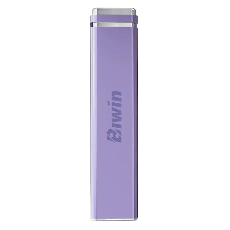 Disco Rígido Biwin PD2000 SSD Externo 2TB USB 3.2 Gen 2x2 2050 MB/s Alumínio Roxo