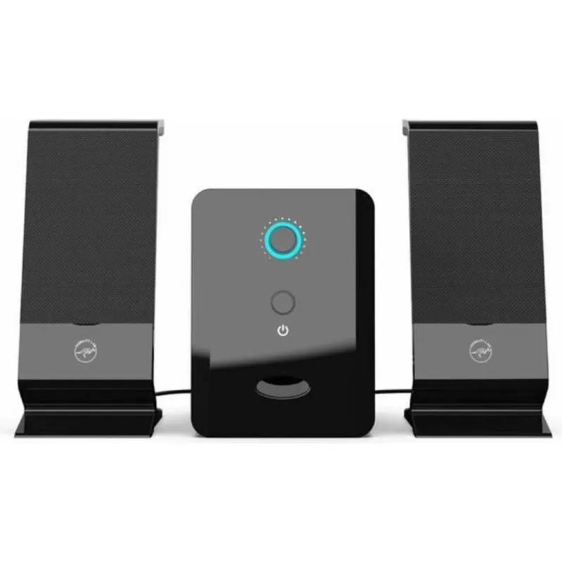 Colunas Mobility Lab PC 2.1 USB compactas com cabo retrátil