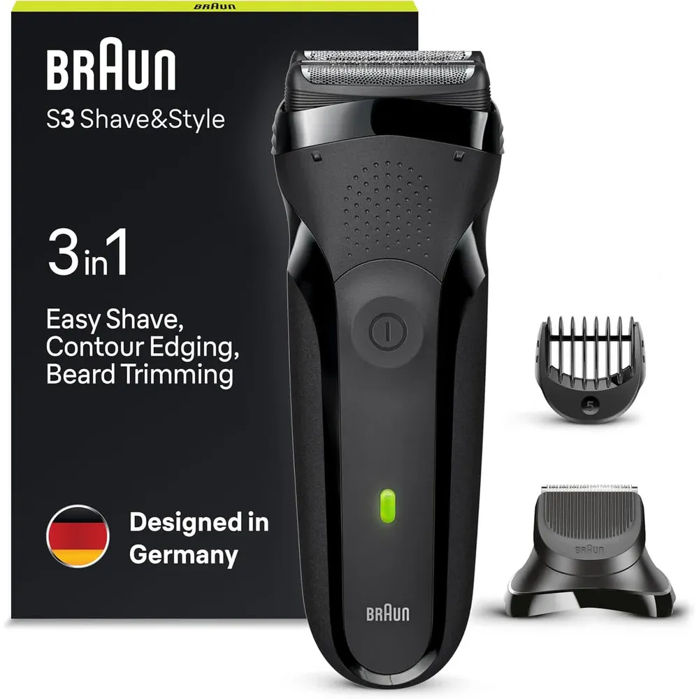 Máquina de Barbear Series 3 300BT (Preto/Cinzento) - BRAUN