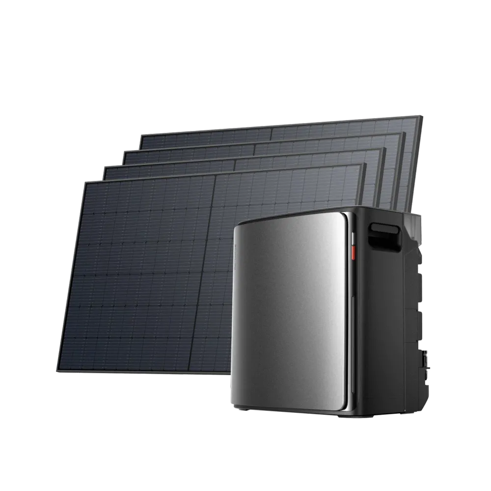 Estação de Energia EcoFlow STREAM Ultra X - STREAM Ultra X + 4 x Painel Solar Bifacial 520W