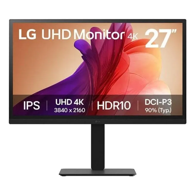 Monitor LG 27BA45U-B 27" UltraHD 4K 60Hz IPS HDR10 Ajuste em altura