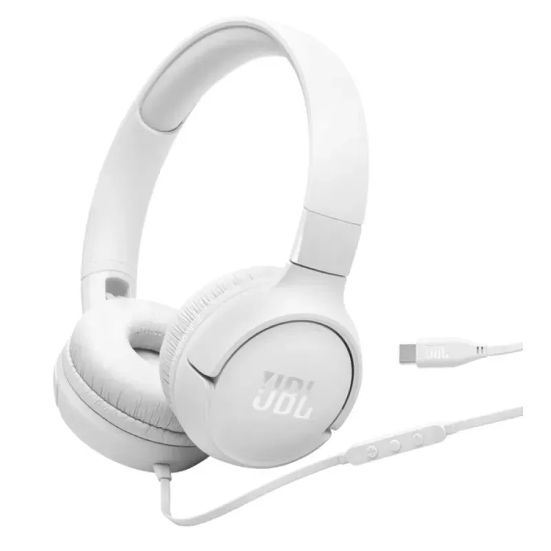 JBL HEADPHONES TUNE T520 USB-C WHITE