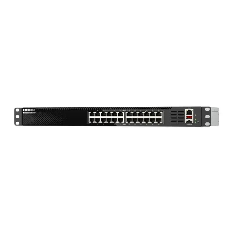 Switch QNAP QSW-M3224-24T 24 portas 10GbE Rack 1U Gestão L3 Alta Densidade