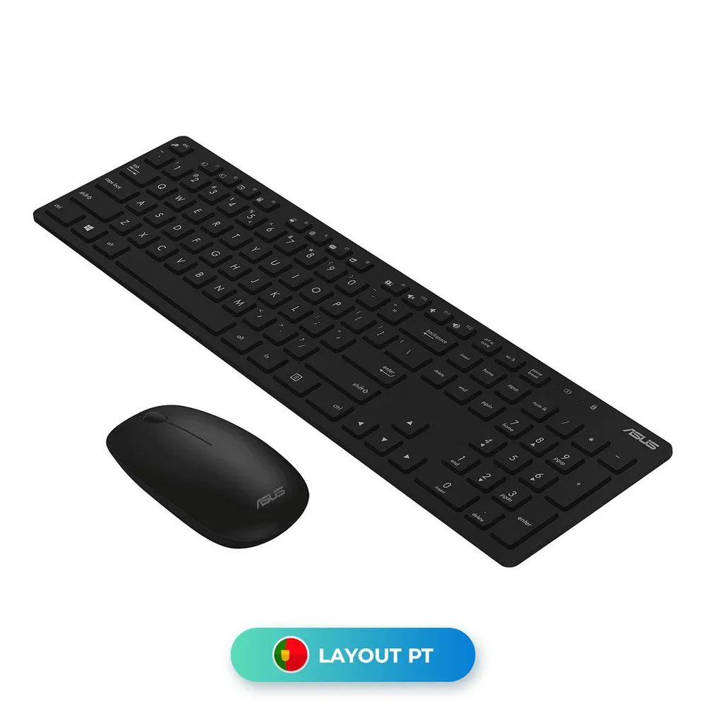 Conjunto Teclado + Rato Asus W5000 Preto