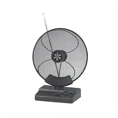 Antena TV MKC Mercury Interior Amplificada VHF/UHF 32dB para TDT