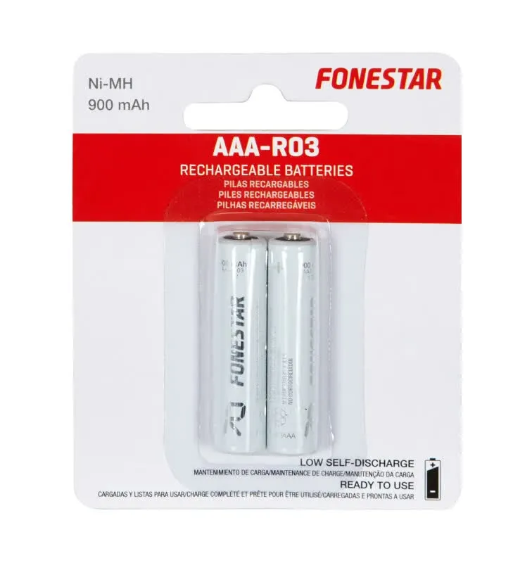 Pilhas Recarregáveis Ni-MH AAA-R03 - F-900AAA