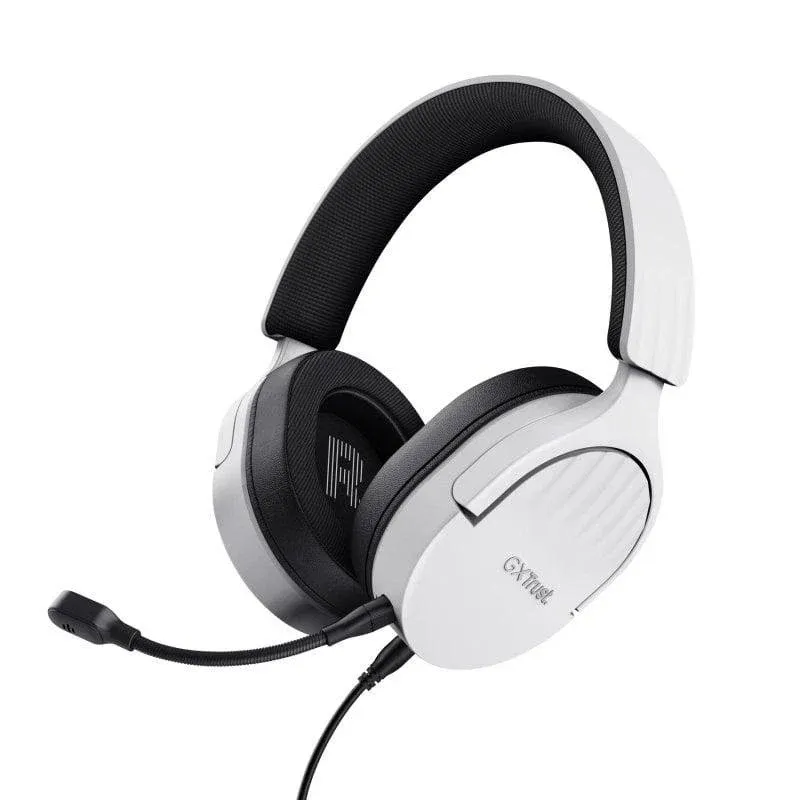 Auriculares Trust GXT 489 Fayzo Gaming com fio USB Preto e Branco