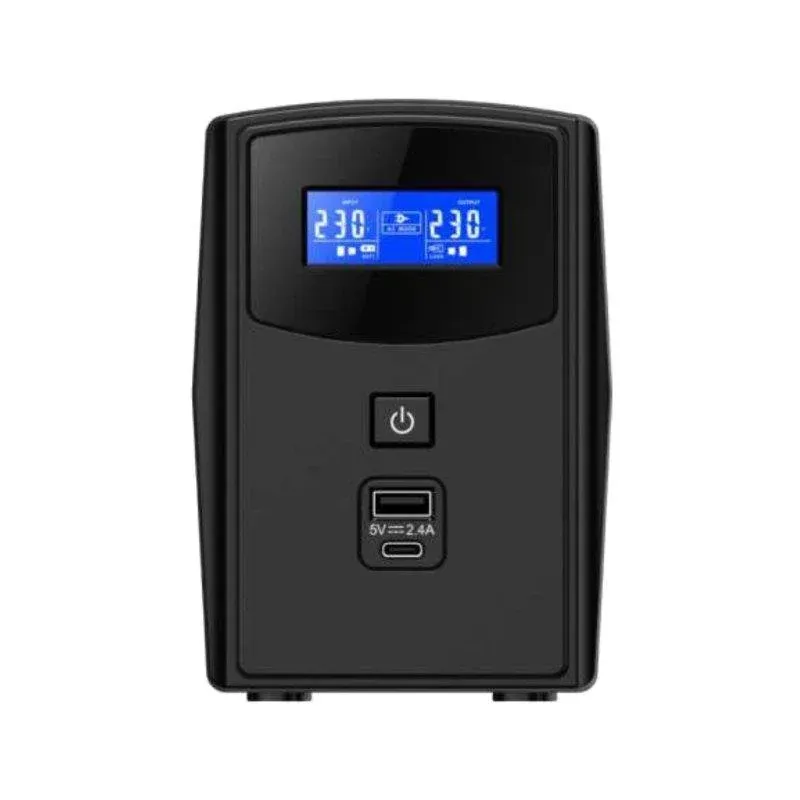 Sai Phasak 1000VA Bateria Chumbo 9Ah 8 Horas LCD USB-C USB-A