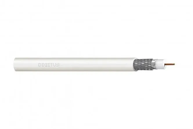 Coaxial cable DIGITUS RG-6, 75 Ohm, shield (2 x foil + 77% DK-RG6-P