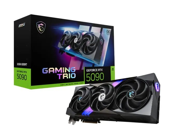 Gráfica MSI GeForce® RTX 5090 GAMING TRIO OC 32GB GDDR7 DLSS4