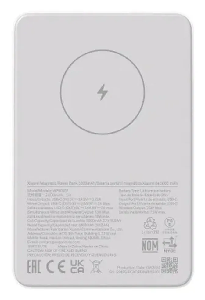 Power Bank Magnética Xiaomi 5000mAh 20W com MagSafe