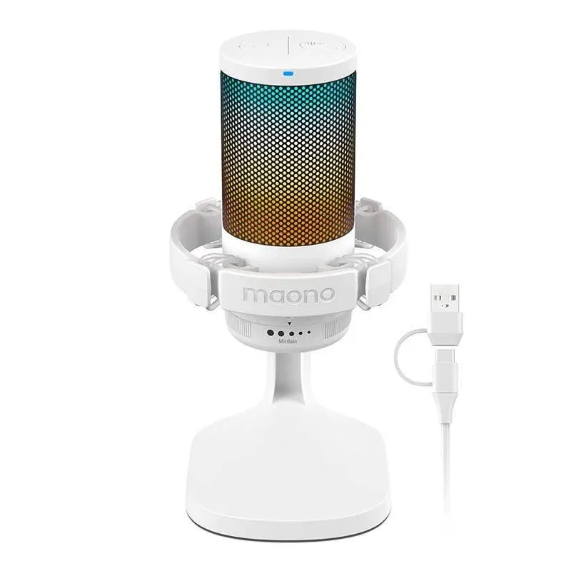 Microfone Maono DGM20 USB cardioide com filtro antipop e controlo tátil