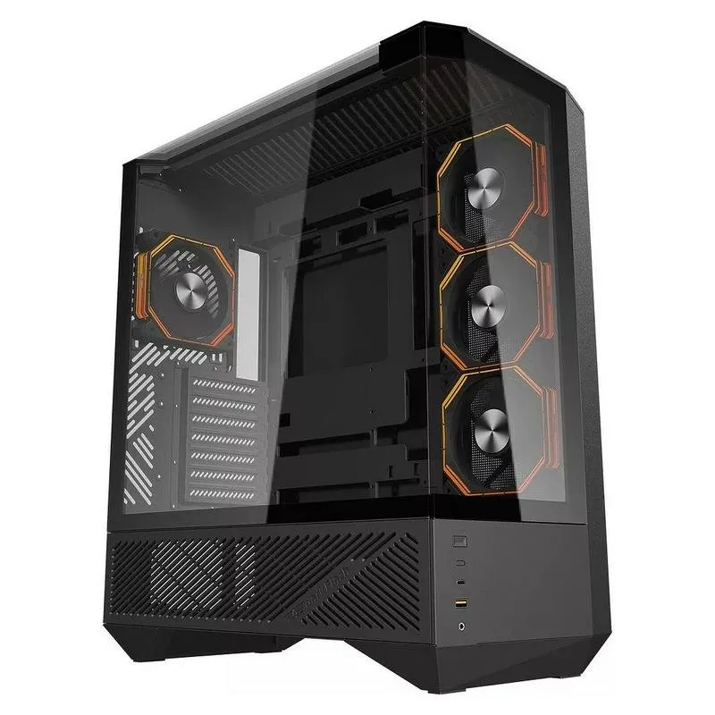 Caixa de Computador Caixa torre média Darkflash DY460 Aquarium ATX 4 ventiladores ARGB vidro