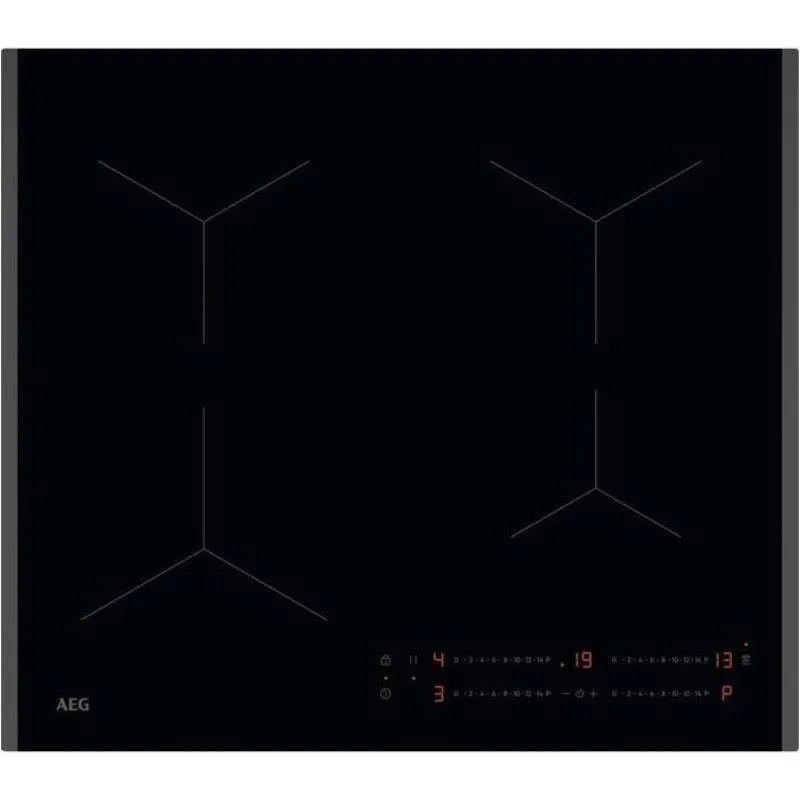 Placa de Indução AEG 4 Zonas 7200W Preta - OIO64A00FB