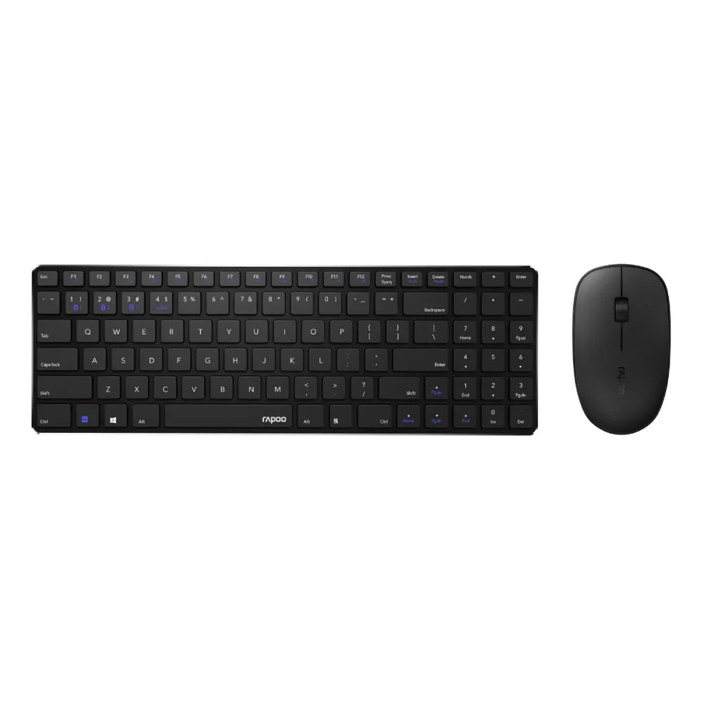 Conjunto Teclado + Rato Rapoo 9300M Wireless Preto