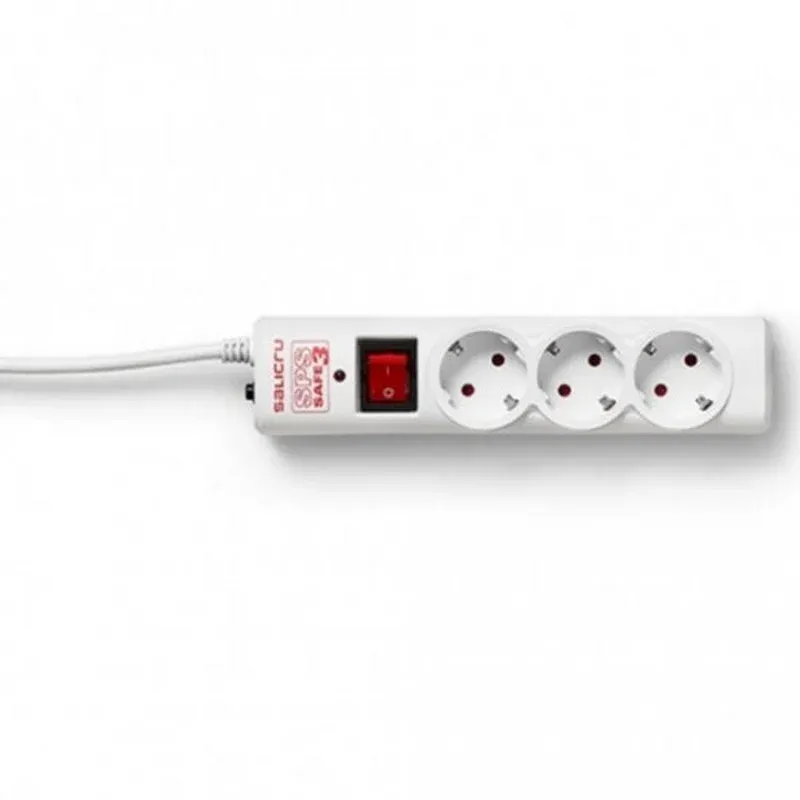 Régua 3 Tomadas c/ Interruptor Salicru 1.5m SPS SAFE 3