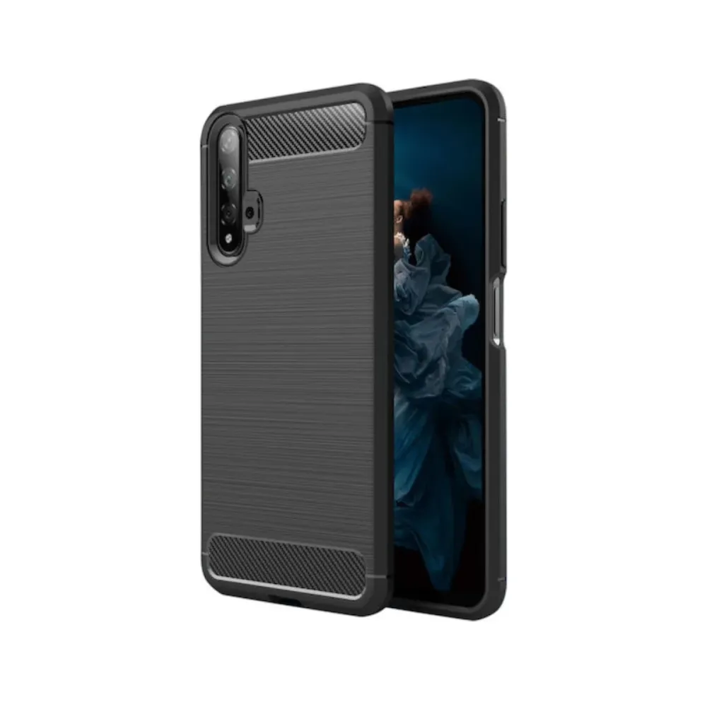 Capa Silicone Huawei Honor 20/Nova 5T Carbon Preto
