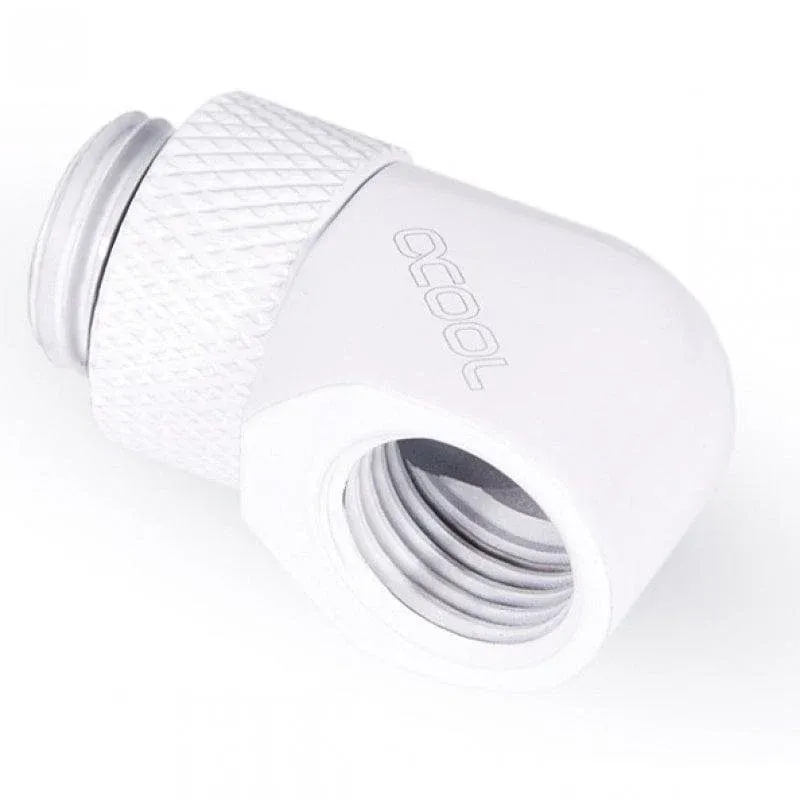 Refrigeração Líquida Alphacool L-Conector Giratório G1/4 Branco