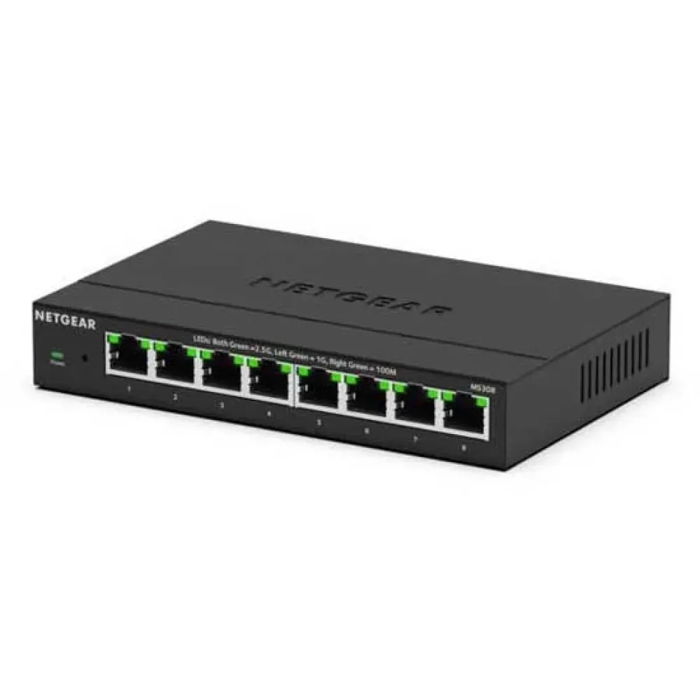 Switch Netgear MS308 8 Ports 2,5G Ethernet Não Administrado