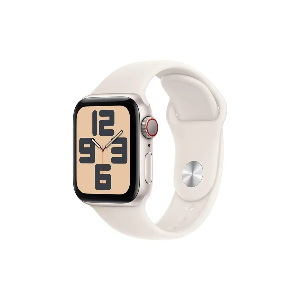 Apple Watch SE (2024) GPS+Cellular 40mm Alumínio Luz das Estrelas c/ Bracelete Desportiva S/M