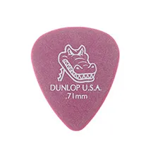 Palhetas Jim Dunlop Gator Grip Lilás 0.71mm 12 UN
