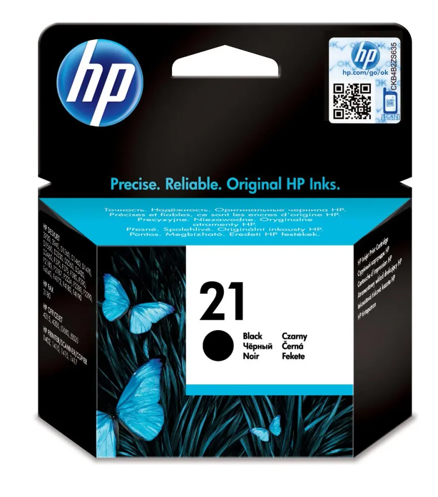 Tinteiro 21 C9351AE Preto HP