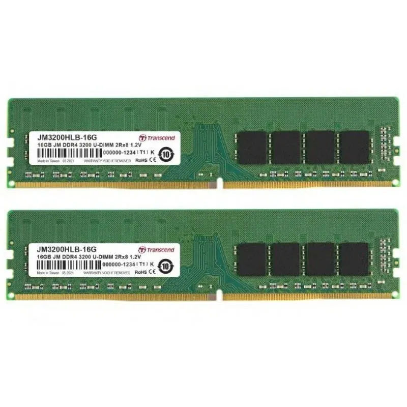 Memória RAM Transcend JetRam DDR4 3200MHz 16GB 2x8GB CL22
