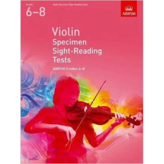 ABRSM LIVRO Violin Specimen Sight Reading Tests Grade 6 8