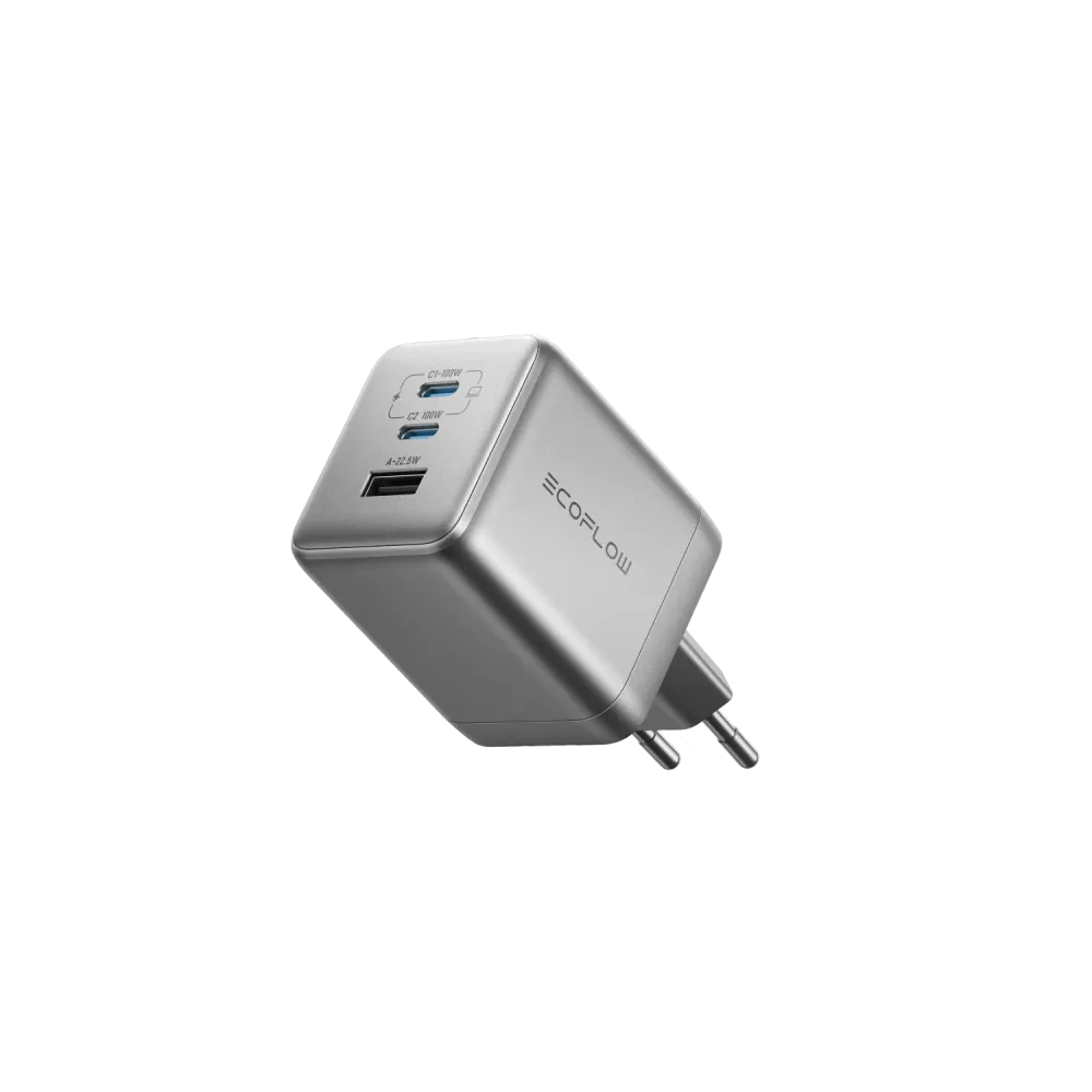 Carregador EcoFlow Rapid Pro (100W, 3 Portas, GaN)