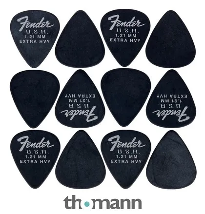 Fender 351 Dura-Tone Picks BLK