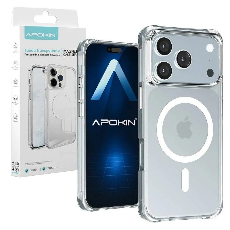 Capa Apokin Transparente 3.3mm MagSafe iPhone 17