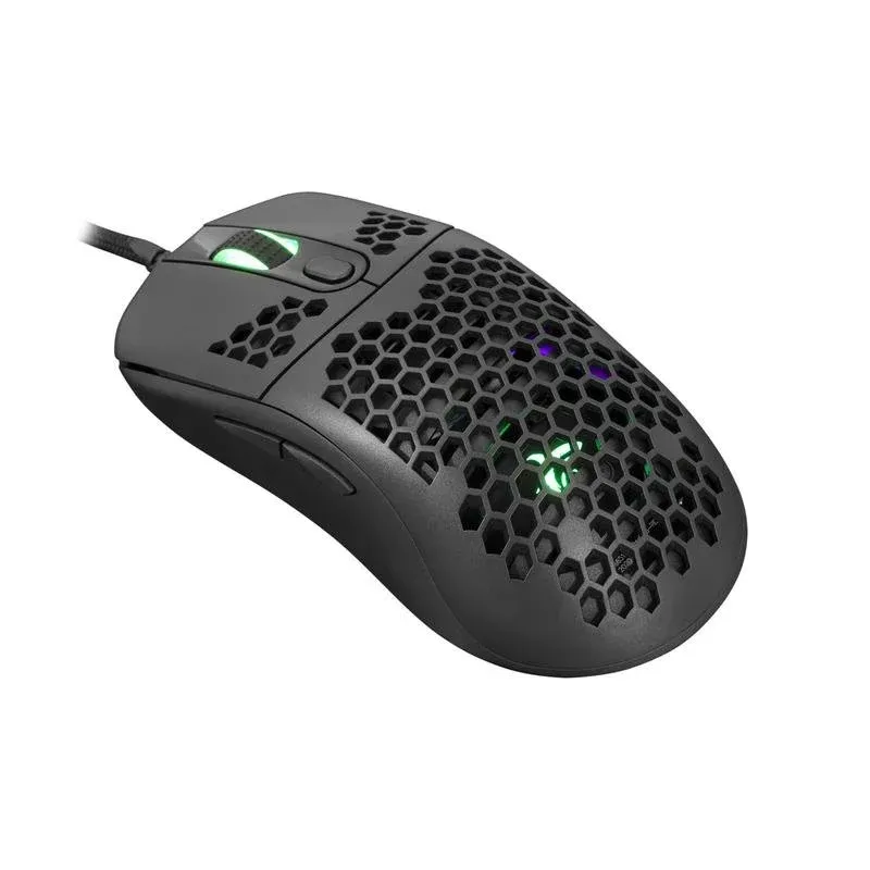 Rato White Shark GALAHAD Ambidestro USB 7200 DPI Preto Iluminação